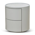Ex Display - Nithya Bedside Table - Light Grey Bedside Table Iggy-Core   