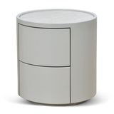 Ex Display - Nithya Bedside Table - Light Grey Bedside Table Iggy-Core   