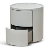 Ex Display - Nithya Bedside Table - Light Grey Bedside Table Iggy-Core   