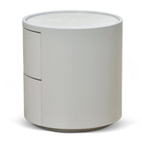 Ex Display - Nithya Bedside Table - Light Grey Bedside Table Iggy-Core   