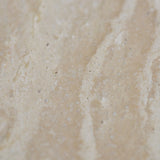 Ex Display - Agosti Travertine Marble Round Side Table - White Wash Side Table Nicki-Core