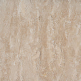 Agosti Travertine Marble Round Side Table - White Wash Side Table Nicki-Core