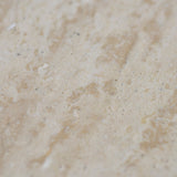 Ex Display - Agosti Travertine Marble Round Side Table - White Wash Side Table Nicki-Core