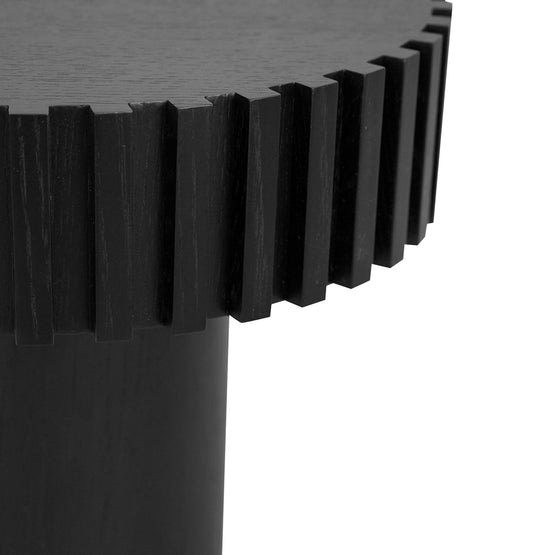 Orinda ST8676-CN 50cm Round Side Table - Full Black Side Table Century-Core   