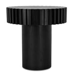 Ex Display - Alfaro 50cm Round Side Table - Full Black Side Table Century-Core