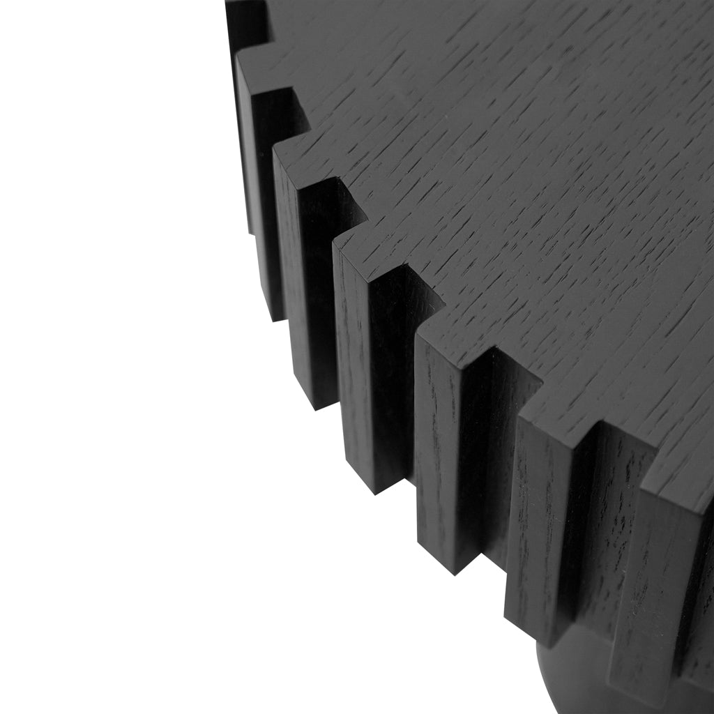 Ex Display - Alfaro 50cm Round Side Table - Full Black Side Table Century-Core