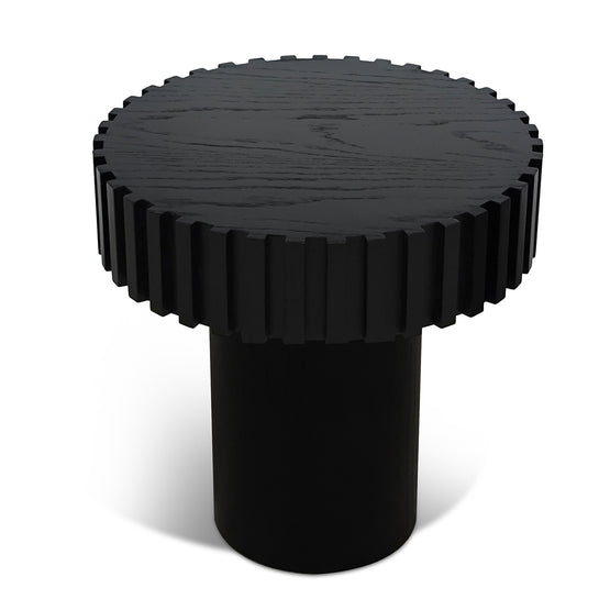 Alfaro 50cm Round Side Table - Full Black Side Table Century-Core   