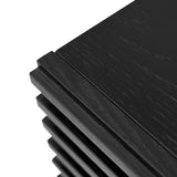 Ex Display - Alvarus Bedside Table - Full Black Bedside Table Century-Core   