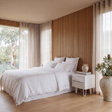 Evans Bedside Table - Full White Bedside Table Drake-Core