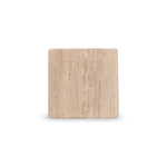 Costin 42cm Travertine Top Side Table - Natural - Last One Side Table Rebhi-Core