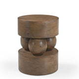Metody 40cm Round Side Table - Walnut Side Table Rebhi-Core