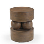 Metody 40cm Round Side Table - Walnut Side Table Rebhi-Core