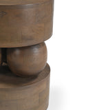 Metody 40cm Round Side Table - Walnut Side Table Rebhi-Core