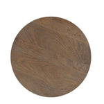 Metody 40cm Round Side Table - Walnut Side Table Rebhi-Core