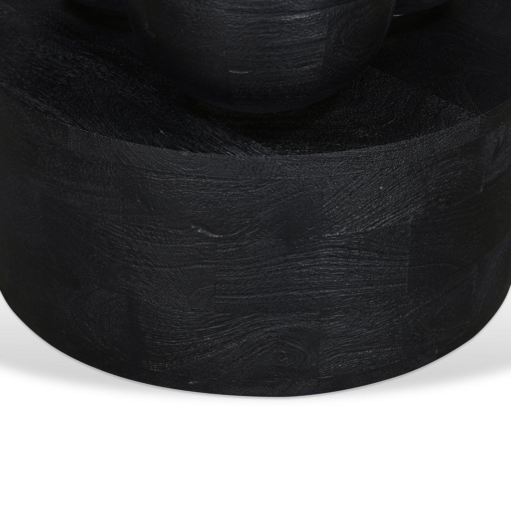 Metody 40cm Round Side Table - Black Side Table Rebhi-Core   