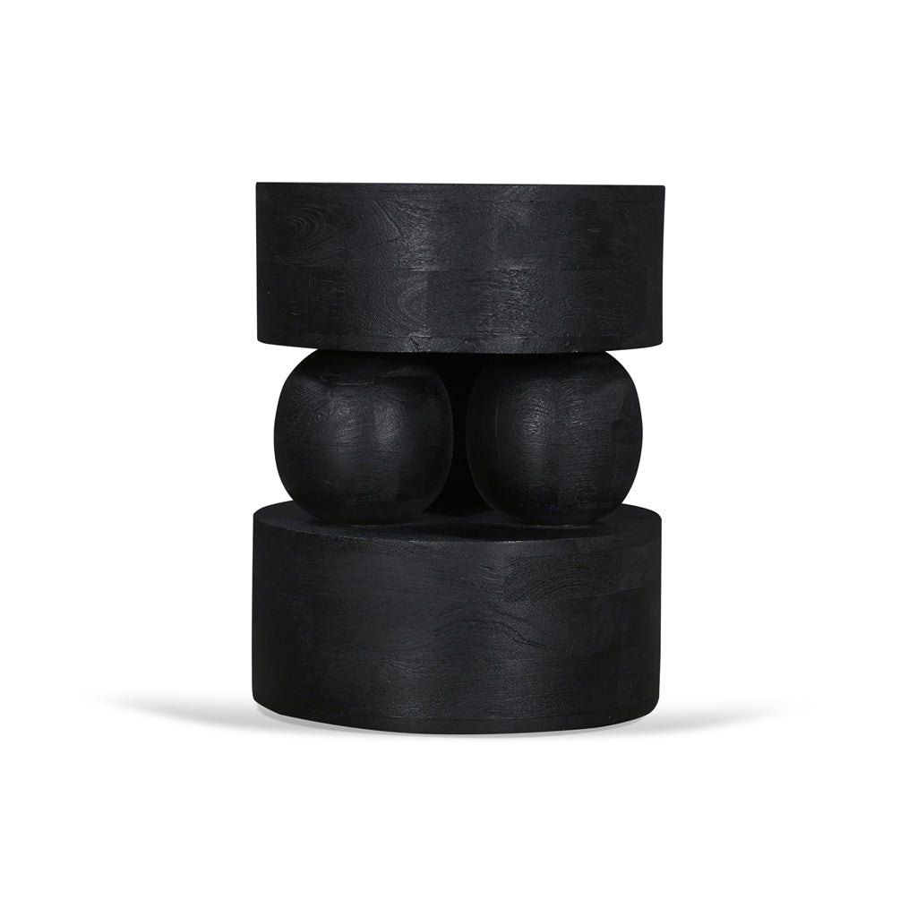 Metody 40cm Round Side Table - Black Side Table Rebhi-Core   