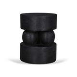 Metody 40cm Round Side Table - Black Side Table Rebhi-Core   