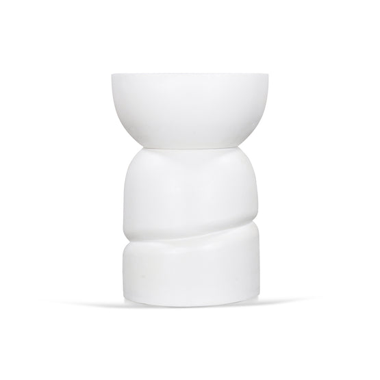 Anttoni 38cm Round Side Table - White Side Table Rebhi-Core   