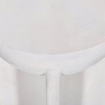 Ex Display - Savio 40cm Round Side Table - Cafe White Side Table Rebhi-Core