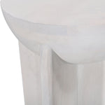 Ex Display - Savio 40cm Round Side Table - Cafe White Side Table Rebhi-Core