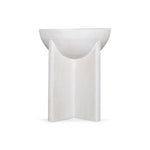 Ex Display - Savio 40cm Round Side Table - Cafe White Side Table Rebhi-Core