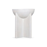 Ex Display - Savio 40cm Round Side Table - Cafe White Side Table Rebhi-Core