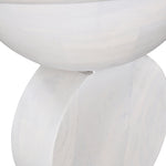 Ex Display - Dima 38cm Round Side Table - Cafe White Side Table Rebhi-Core