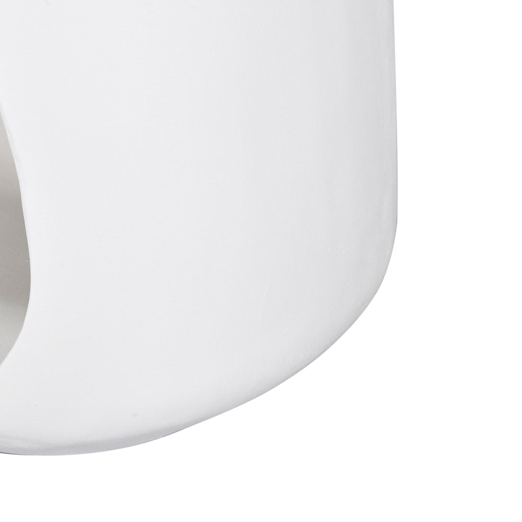 Baldini 32cm Round Side  Table - White Side Table Rebhi-Core   