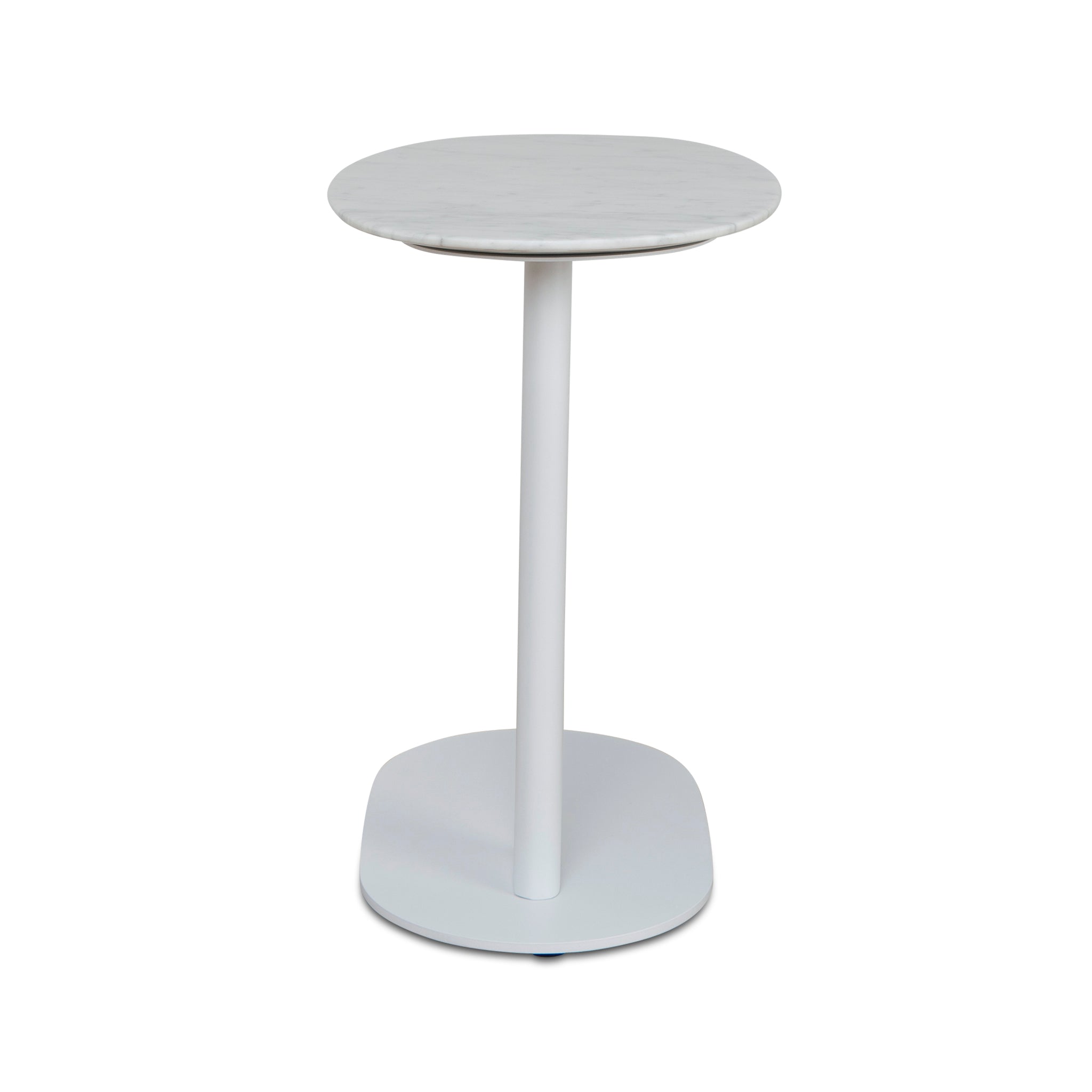 Alwin 60cm Marble Side Table - White Base Side Table NY-Core