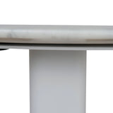 Alwin 60cm Marble Side Table - White Base Side Table NY-Core