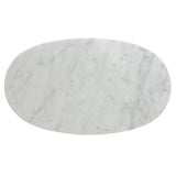 Alwin 60cm Marble Side Table - White Base Side Table NY-Core