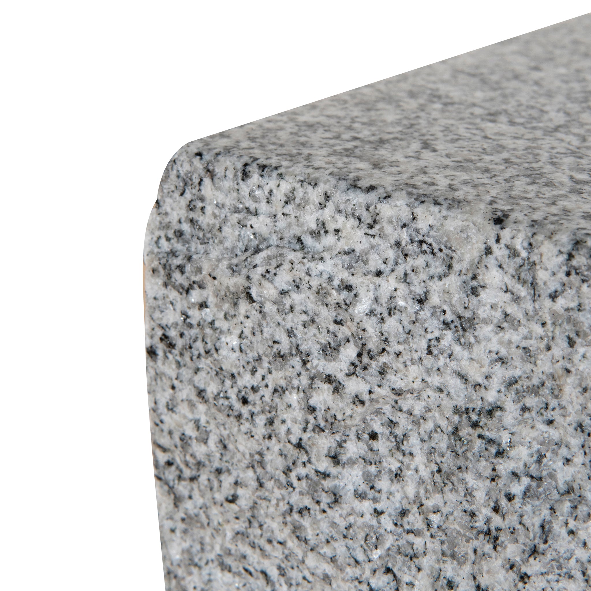 Ex Display - Kelvin 45 cm Brushed Gold Side Table - Faceted Granite Marble Side Table NY-Core