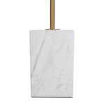 Ex Display - Pravina 45cm Brushed Gold Side Table - Carrara Marble Side Table NY-Core