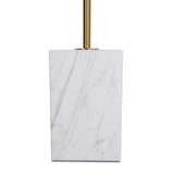 Ex Display - Pravina 45cm Brushed Gold Side Table - Carrara Marble Side Table NY-Core