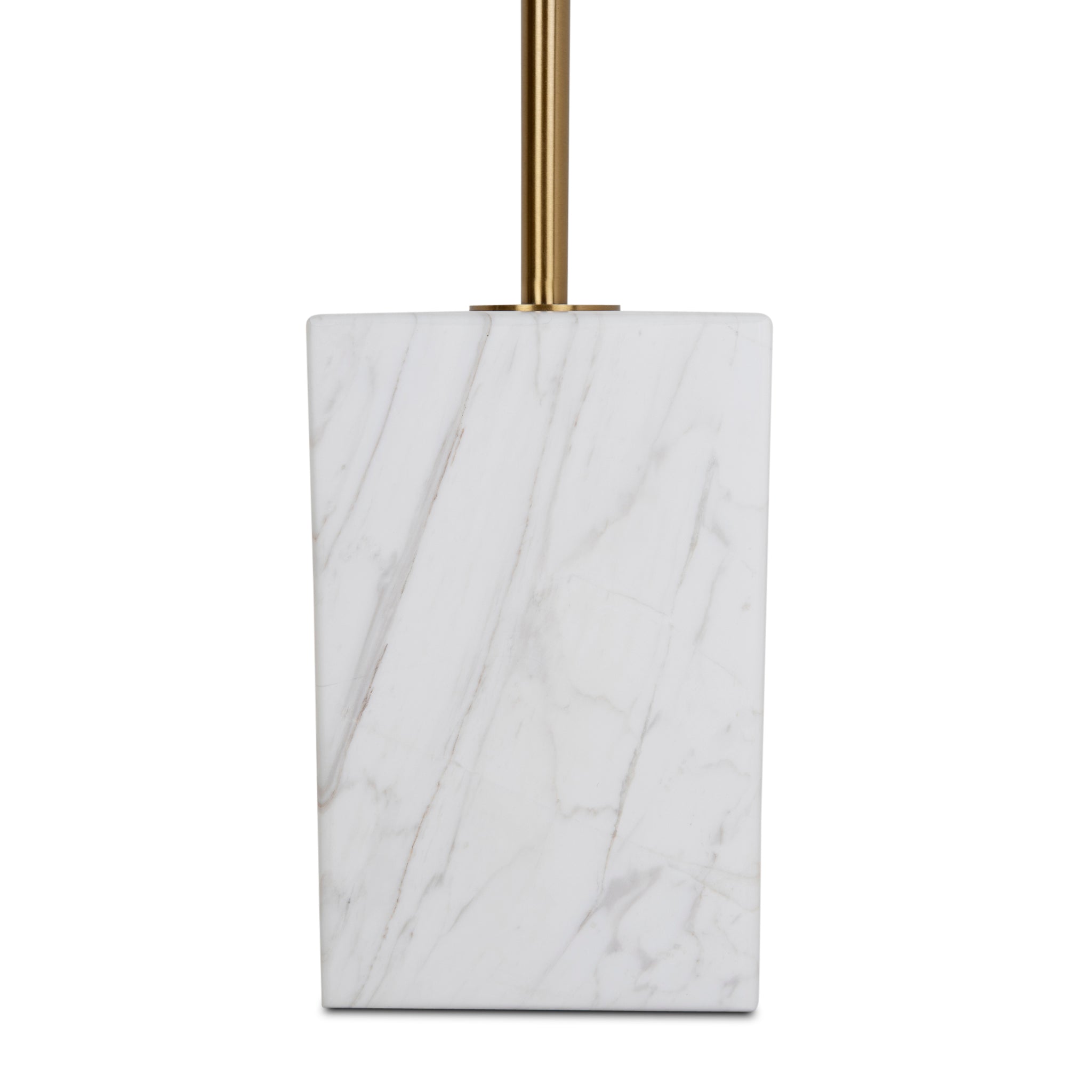 Ex Display - Pravina 45cm Brushed Gold Side Table - Carrara Marble Side Table NY-Core