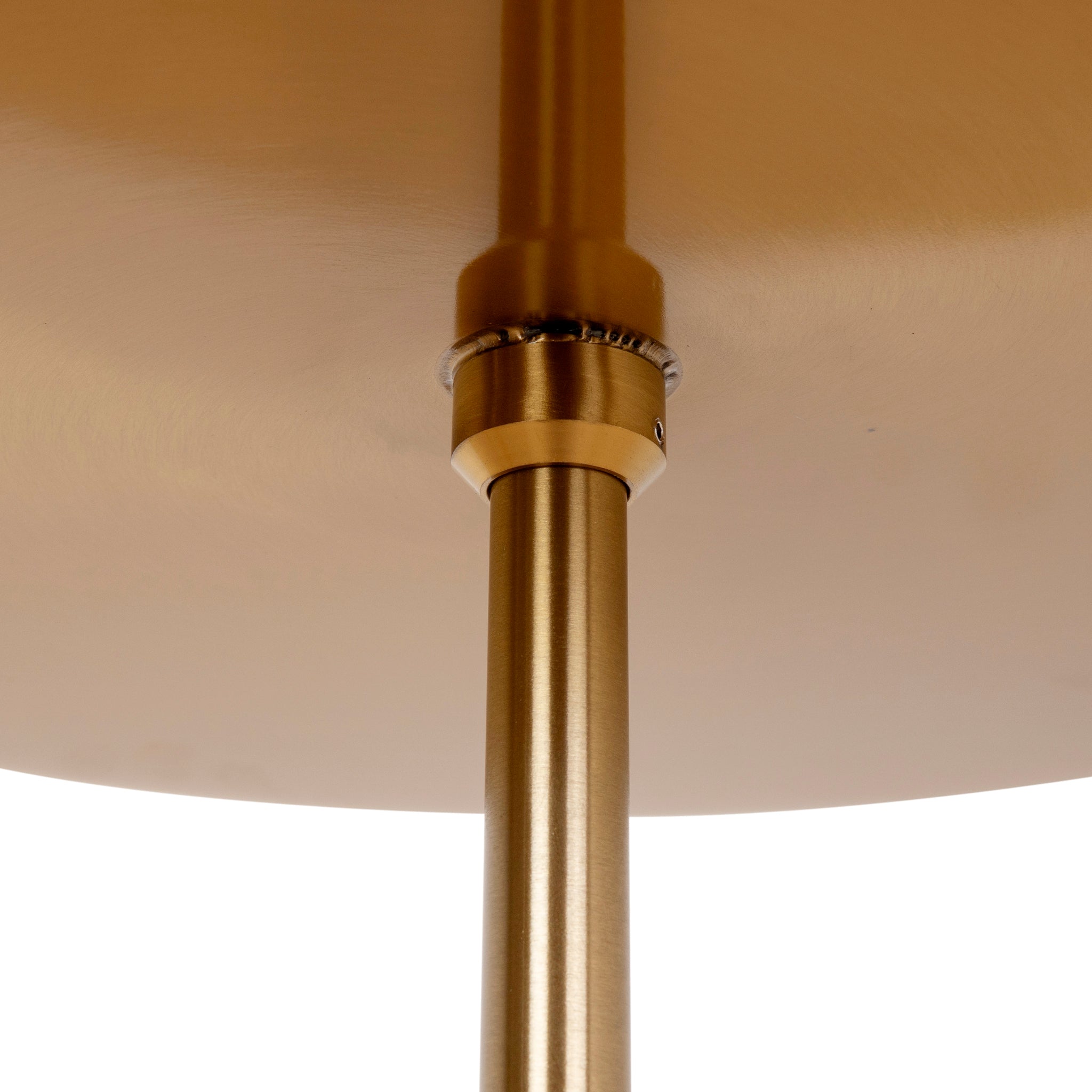 Ex Display - Pravina 45cm Brushed Gold Side Table - Carrara Marble Side Table NY-Core