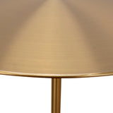 Ex Display - Pravina 45cm Brushed Gold Side Table - Carrara Marble Side Table NY-Core