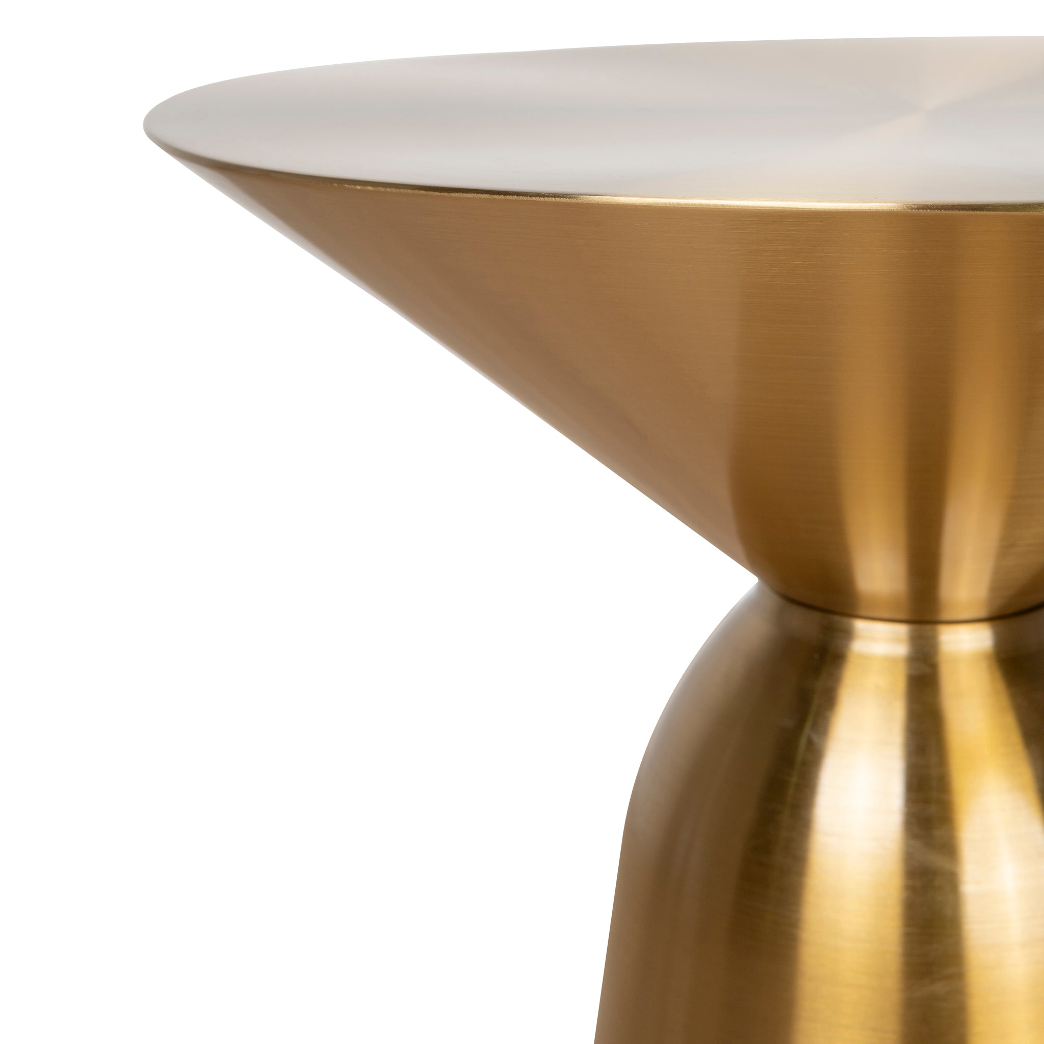 Ex Display - Zenon 45cm Round Side Table - Gold Side Table NY-Core