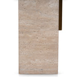 Hilaria 40 cm Brushed Gold Side Table - Natural Side Table NY-Core