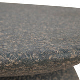 Almas 60cm Fibre Glass Side Table - Charcoal Latte Side Table NY-Core