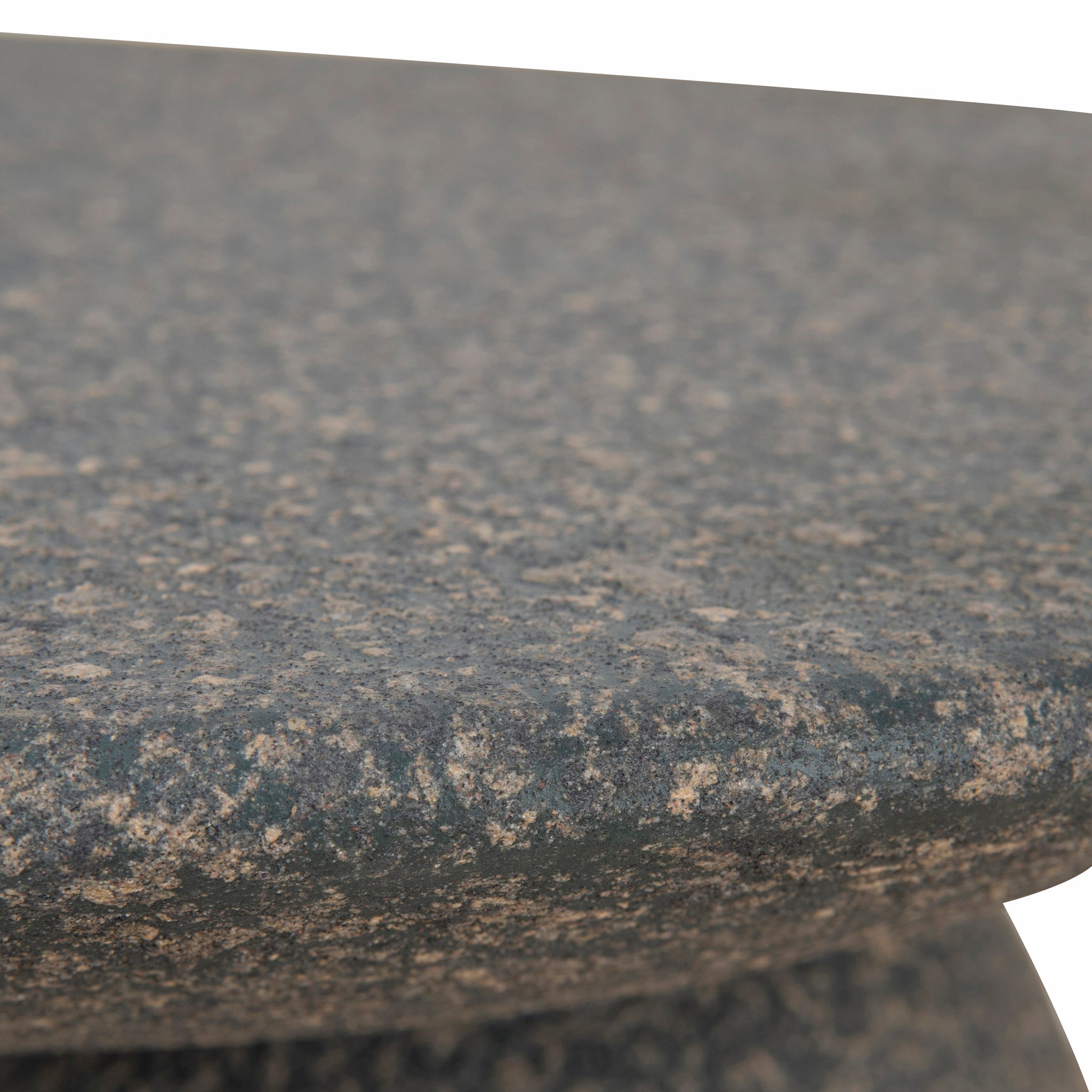 Almas 60cm Fibre Glass Side Table - Charcoal Latte Side Table NY-Core