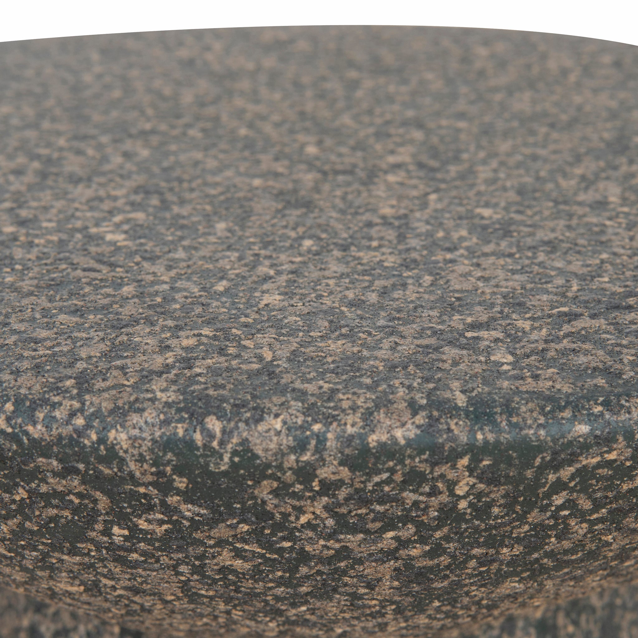 Almas 60cm Fibre Glass Side Table - Charcoal Latte Side Table NY-Core