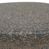 Almas 60cm Fibre Glass Side Table - Charcoal Latte Side Table NY-Core