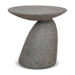 Almas 60cm Fibre Glass Side Table - Charcoal Latte Side Table NY-Core