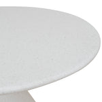 Almas 60cm Fibre Glass Side Table - White Side Table NY-Core   