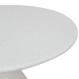 Almas 60cm Fibre Glass Side Table - White Side Table NY-Core   