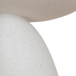 Almas 60cm Fibre Glass Side Table - White Side Table NY-Core   