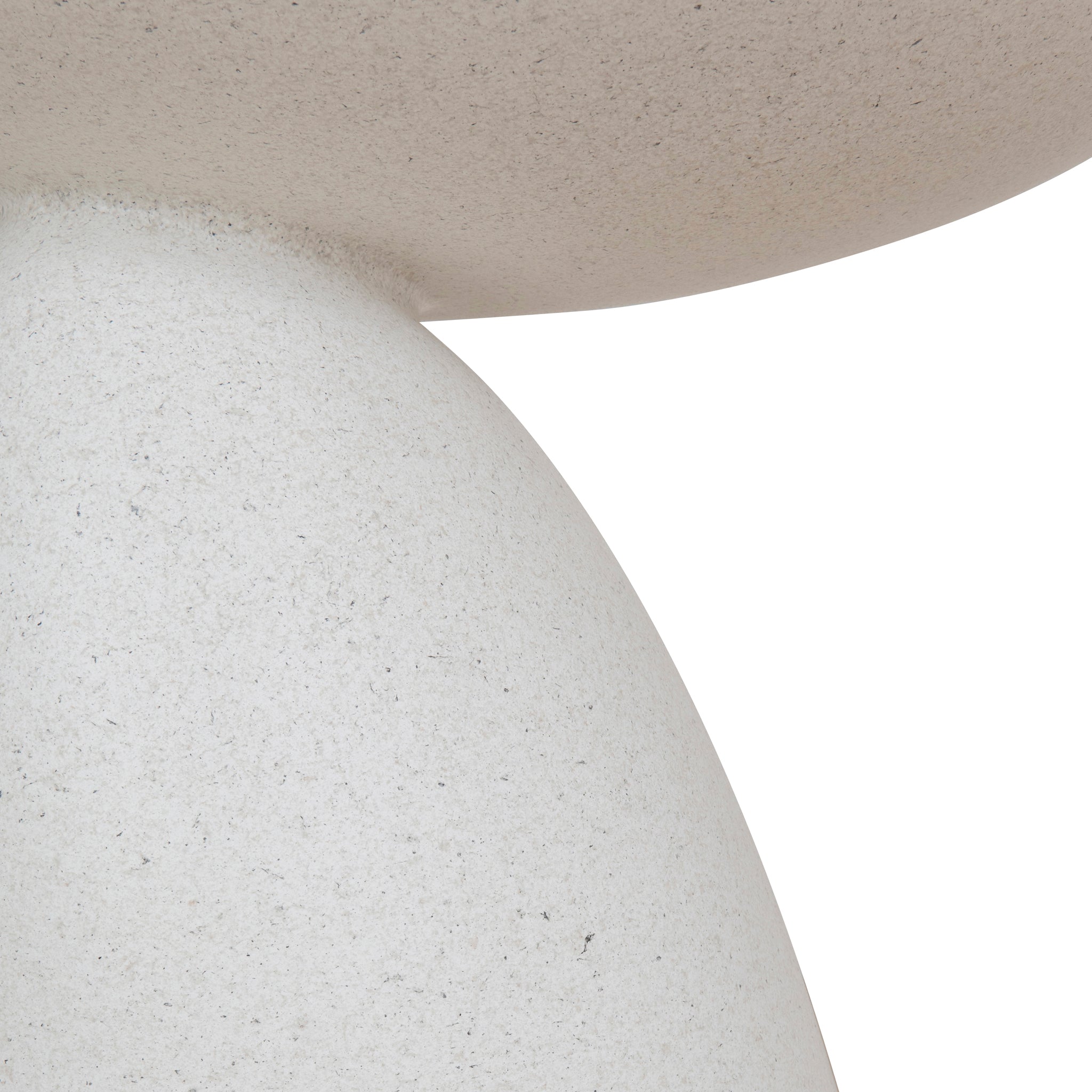 Almas 60cm Fibre Glass Side Table - White Side Table NY-Core   