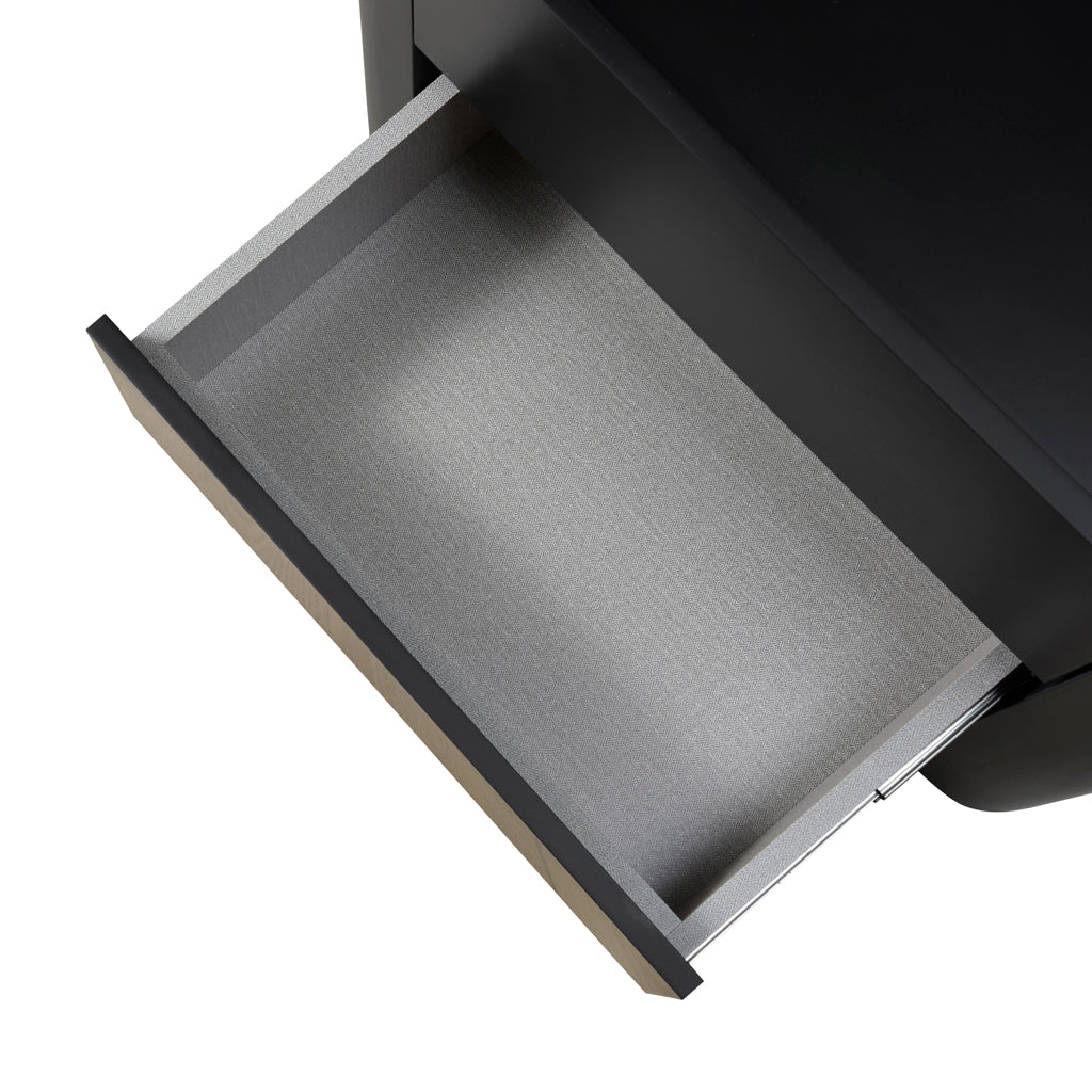 Latonya Bedside Table - Matte Black Bedside Table Iggy-Core