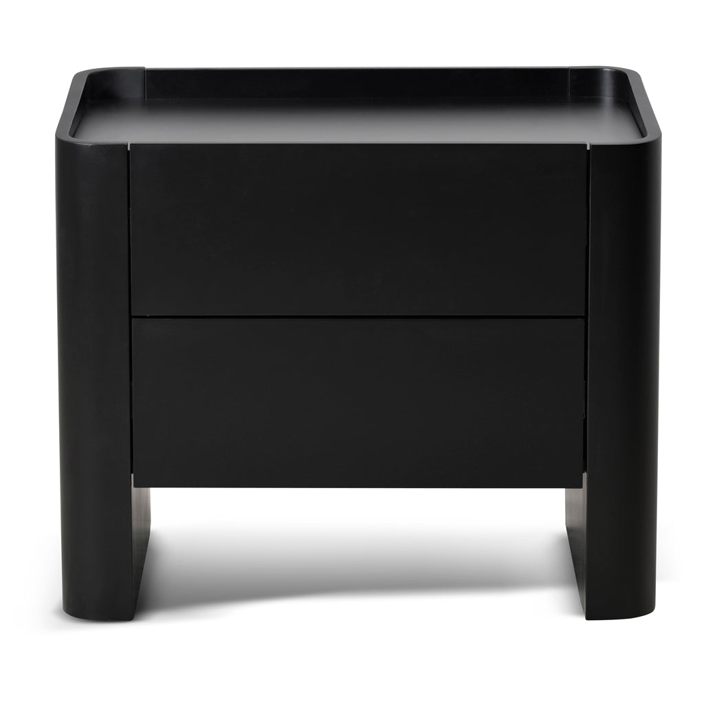 Ex Display - Latonya Bedside Table - Matte Black Bedside Table Iggy-Core